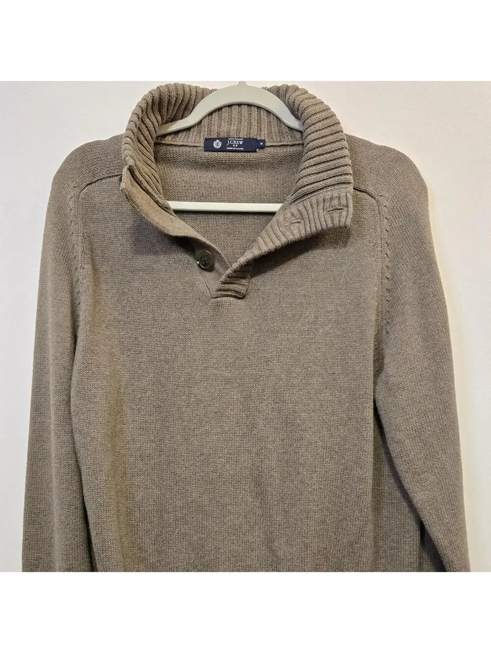 J.Crew Men's Brown and Tan Sweater